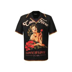 Шелковая рубашка Dolce & Gabbana