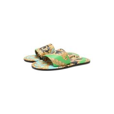 Кожаные шлепанцы Versace