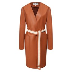 Кожаное пальто Loewe