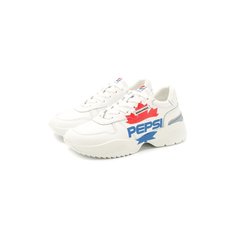 Кожаные кроссовки Dsquared2 x Pepsi Dsquared2
