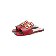 Кожаные шлепанцы 4G Givenchy