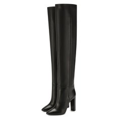 Кожаные ботфорты 76 Saint Laurent