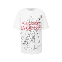 Хлопковая футболка Alexander McQueen
