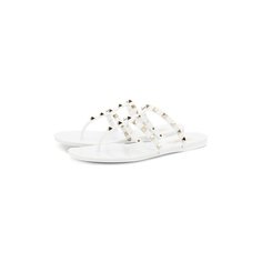 Резиновые шлепанцы Valentino Garavani Rockstud Valentino