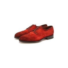 Замшевые дерби Santoni