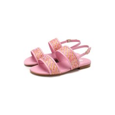 Кожаные босоножки Dolce & Gabbana