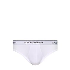 Комплект из двух хлопковых брифов с широкой резинкой Dolce & Gabbana
