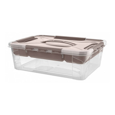 Ящик Econova Grand Box с замками и вставкой-органайзером 10 л