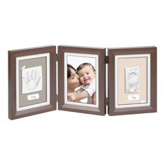 Рамка тройная Baby Art Классика коричневая
