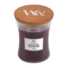 Свеча ароматическая в средней банке Woodwick Сливовый коньяк 275 г