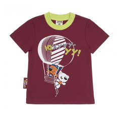 Футболка Lucky Child МИ-МИ-МИШКИ бордовая 92-98