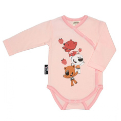 Боди Lucky Child МИ-МИ-МИШКИ с длинным рукавом розовый 62-68