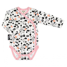 Боди Lucky Child МИ-МИ-МИШКИ с длинным рукавом цветной 68-74