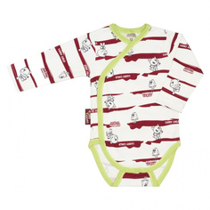 Боди МИ-МИ-МИШКИ Полосатый бежевый 68-74 Lucky Child