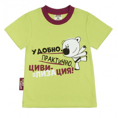 Футболка Lucky Child МИ-МИ-МИШКИ зеленая 98-104