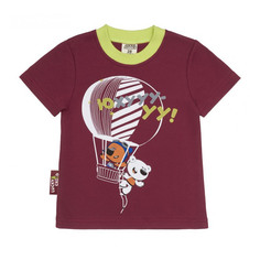 Футболка Lucky Child МИ-МИ-МИШКИ бордовая 98-104