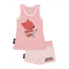 Пижама с шортами Lucky Child МИ-МИ-МИШКИ розовая 86-92