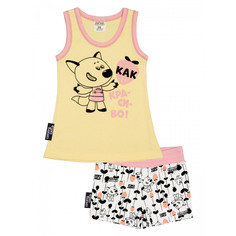 Пижама Lucky Child с шортами МИ-МИ-МИШКИ желтая 74-80