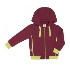Куртка на молнии Lucky Child МИ-МИ-МИШКИ бордовая 128-134