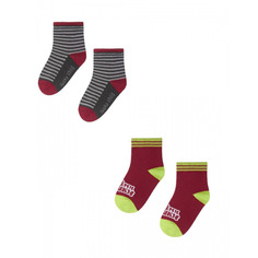 Носки Lucky Child МИ-МИ-МИШКИ бордовые 2 шт 12\14