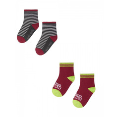 Носки Lucky Child МИ-МИ-МИШКИ бордовые 2 шт 14\16