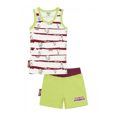 Пижама с шортами Lucky Child МИ-МИ-МИШКИ полосатая 122-128