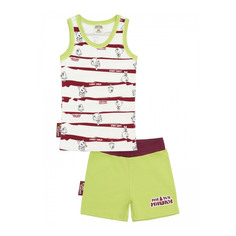 Пижама с шортами Lucky Child МИ-МИ-МИШКИ полосатая 80-86