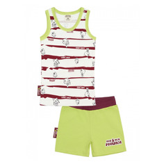 Пижама с шортами Lucky Child МИ-МИ-МИШКИ полосатая 74-80