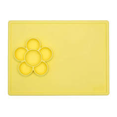 Тарелка с подставкой Ezpz Play Mat Lemon лимонная