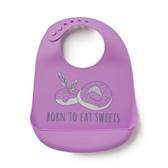 Нагрудник Happy Baby Bib Pocket фиолетовый