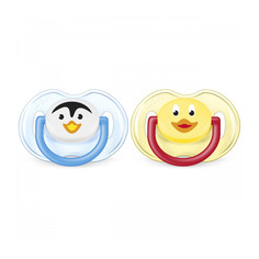 Пустышка Philips Avent Classic Домашние животные силиконовая для мальчика 0-6 месяцев
