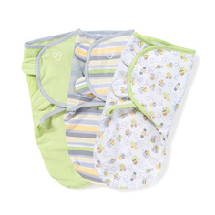 Конверт Summer Infant SwaddleMe Пчелки на липучке S/M 3 шт