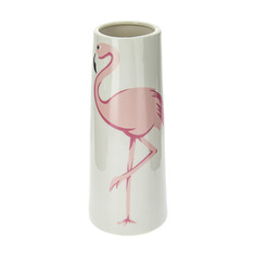 Ваза декоративная Русские подарки Фламинго фарфор 25 см