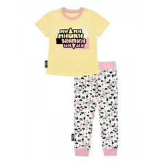 Пижама Lucky Child со штанами МИ-МИ-МИШКИ желтая 74-80