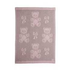Плед Myb Bear and Bows 76х102см розовый