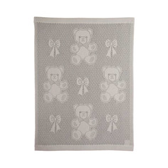 Плед Myb Bear and Bows 76х102см слоновая кость