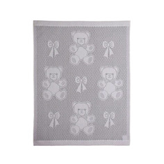 Плед Myb Bear and Bows 76х102см белый