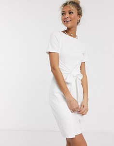 Белое фактурное платье мини ASOS DESIGN-Белый