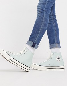 Светло-зеленые кеды Converse Chuck 70-Зеленый