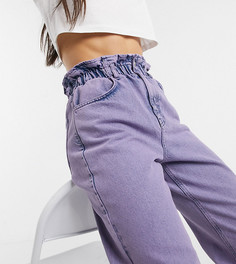 Фиолетовые джинсы в винтажном стиле с завышенной присборенной талией Reclaimed Vintage inspired The 96-Фиолетовый