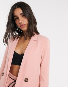 Розовый пиджак Stradivarius