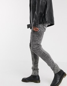 Черные джинсы скинни в винтажном стиле с завышенной талией ASOS DESIGN-Черный