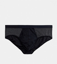 Черные трусы с блестящими вставками ASOS DESIGN Plus-Черный