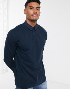 Темно-синий свитшот регби Topman