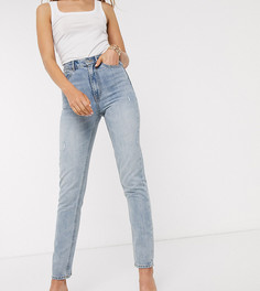 Голубые джинсы в винтажном стиле с завышенной талией Vero Moda Tall-Синий