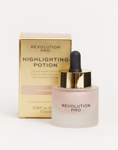 Жидкий хайлайтер Revolution Pro - Highlighting Potion (Rose Quartz)-Золотой