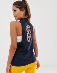 Топ с высоким воротом и логотипом 4505 ASOS 4505-Темно-синий