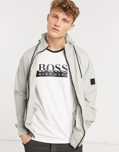 Серая легкая куртка BOSS-Зеленый