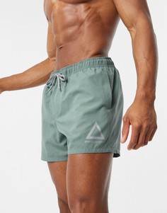 Короткие шорты для плавания с принтом "Unrivalled supply" ASOS DESIGN-Синий
