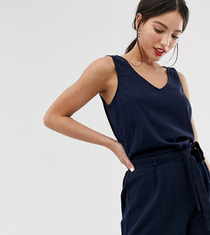 Ромпер с поясом Vero Moda Tall-Темно-синий